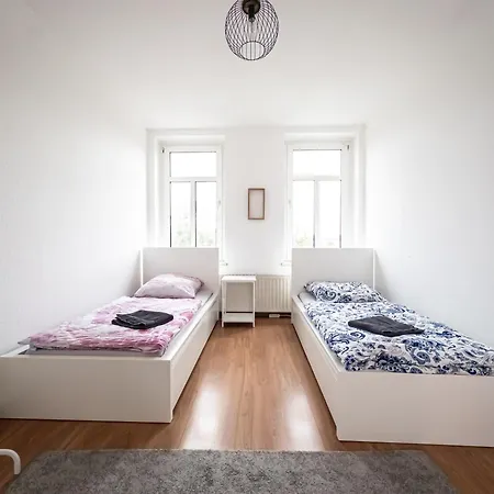 Apartment 3-room With 4 Single Beds *