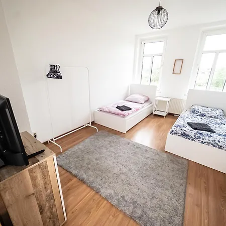 3-room With 4 Single Beds Apartment Leipzig